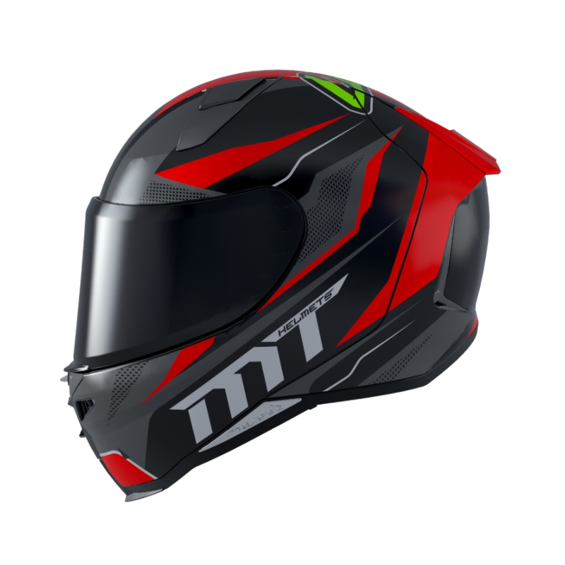 MT Revenge 2 Foundation negru-gri-roșu negru-cască de motocicletă integrală lichidare