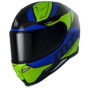 MT Revenge 2 Scalpel cască de motocicletă integrală verde-albastru-negru výprodej lichidare