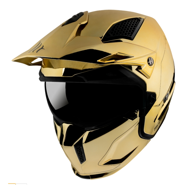 MT Streetfighter SV Casca de motocicletă MT Streetfighter SV cromată auriu lichidare