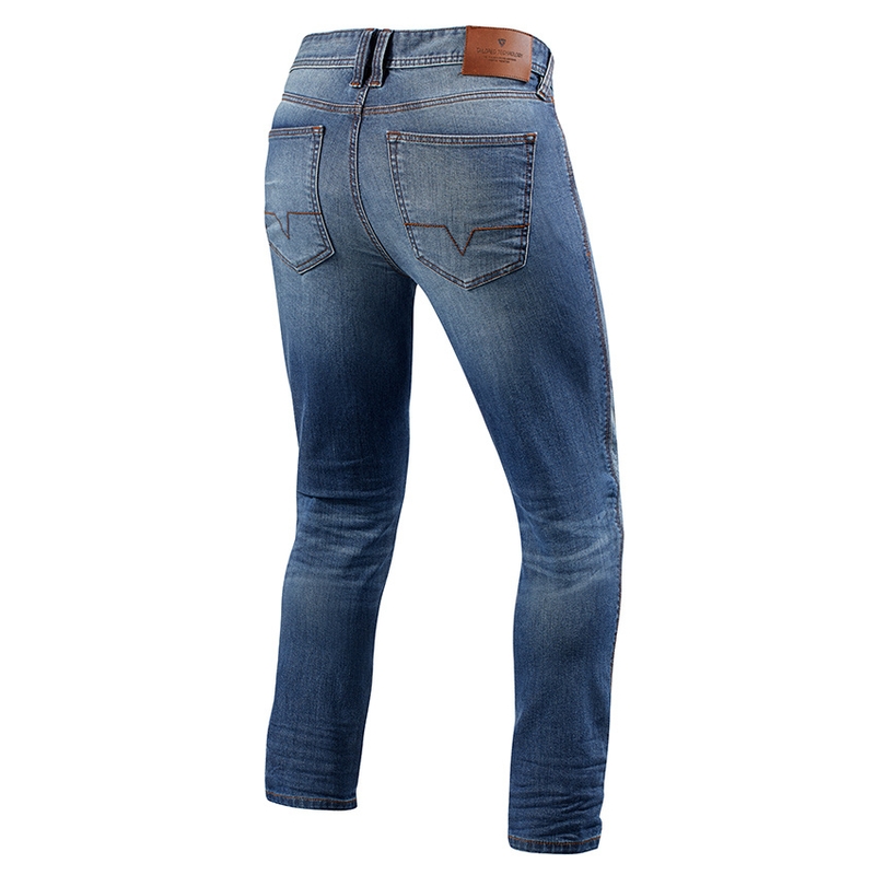 Revit Piston Blue Piston Blue Cropped Motorcycle Jeans lichidare