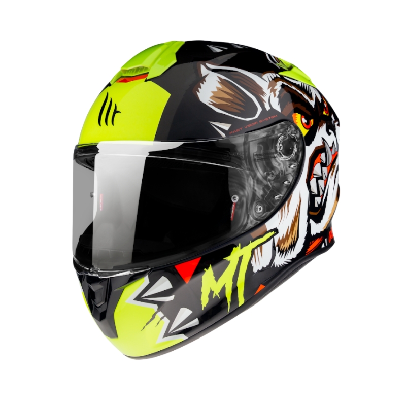 MT Targo Crazy Dog cască de motocicletă integrală neagră