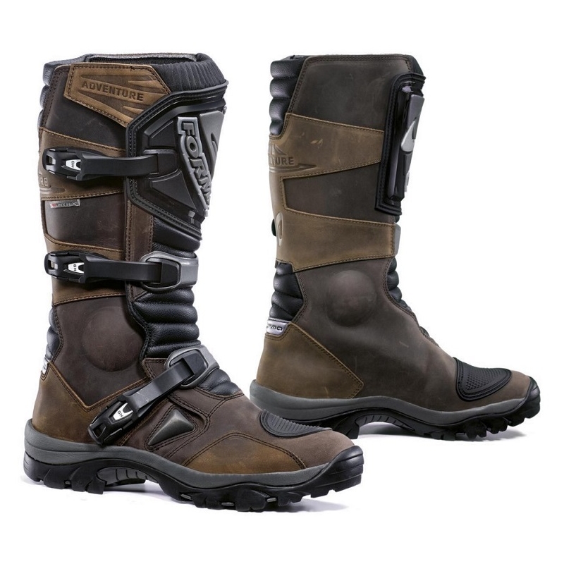 Ghete de motocicletă Forma Adventure DRY maro