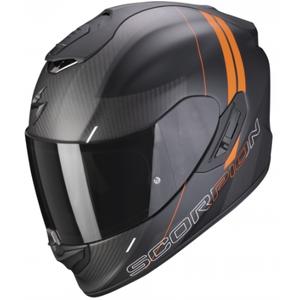 Cască integrală Scorpion EXO-1400 Carbon Air Drik negru-portocaliu