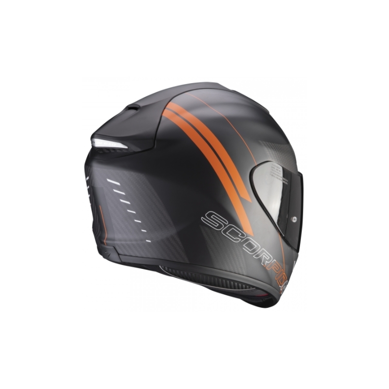 Cască integrală Scorpion EXO-1400 Carbon Air Drik negru-portocaliu