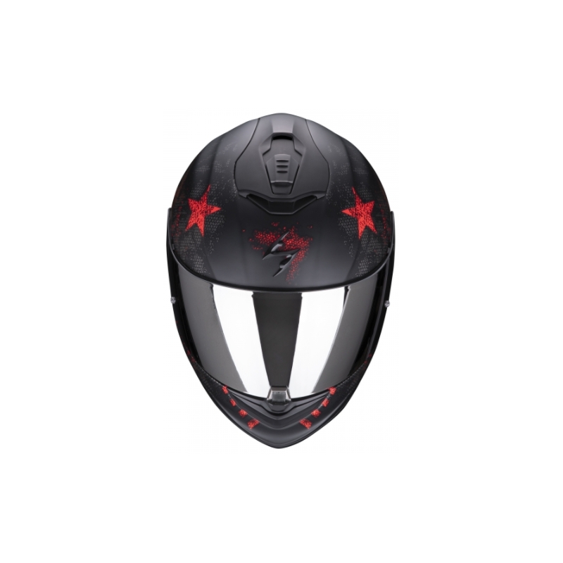 Cască integrală pentru motociclete Scorpion Exo-1400 Air Asio negru-roșu
