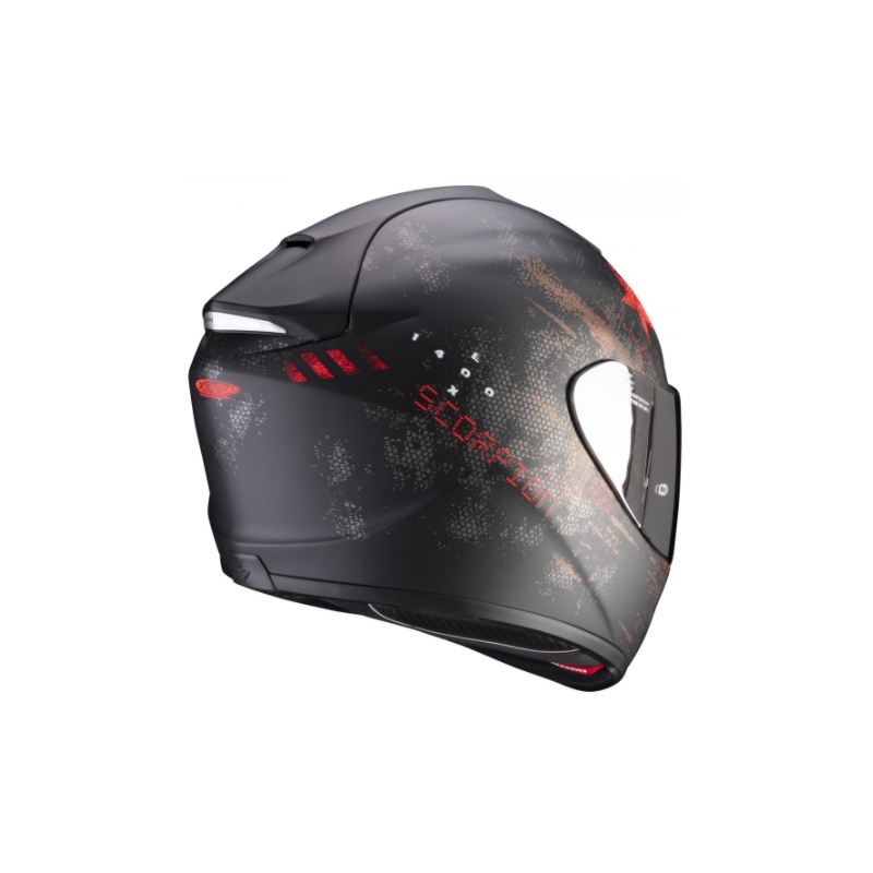 Cască integrală pentru motociclete Scorpion Exo-1400 Air Asio negru-roșu