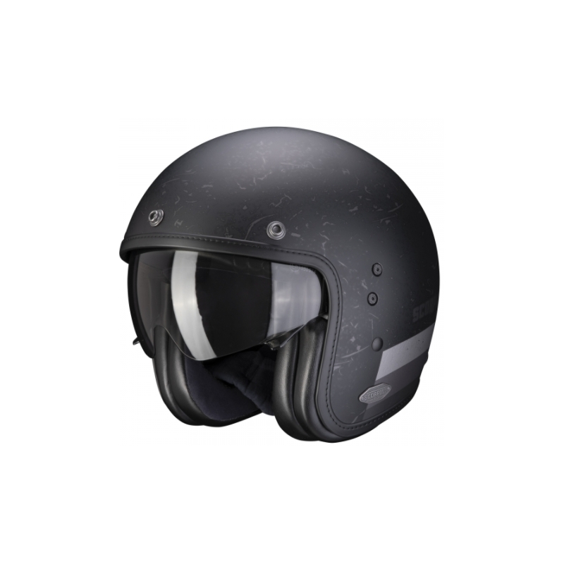 Cască deschisă Scorpion Belfast Shift negru mat