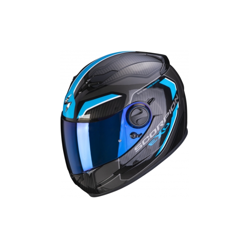Cască integrală Scorpion EXO-490 Supernova negru-albastru lichidare