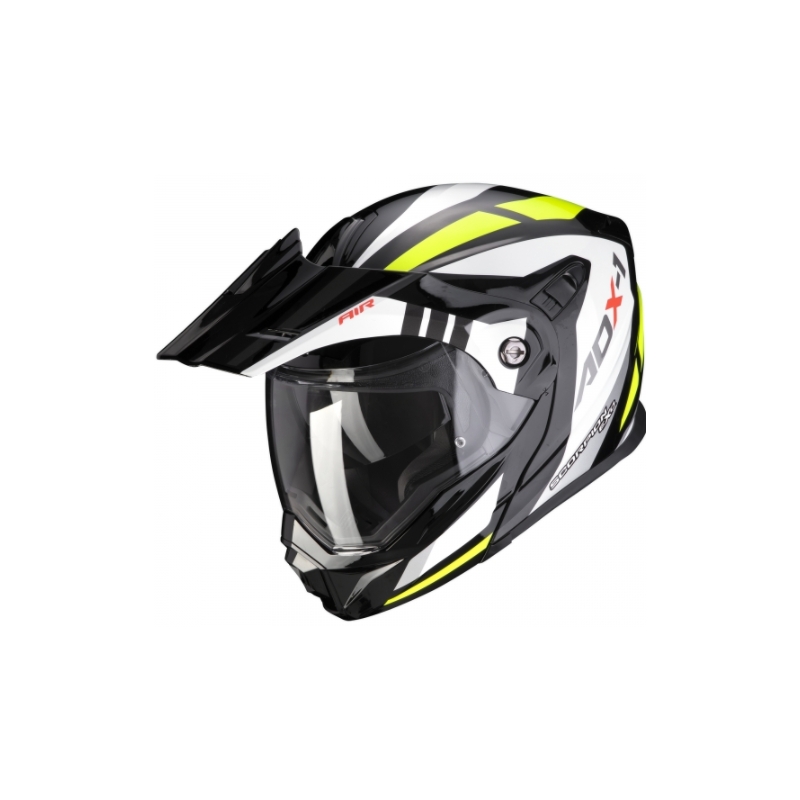 Cască de enduro Scorpion ADX-1 Lontano negru-alb-alb-galben-fluo galben