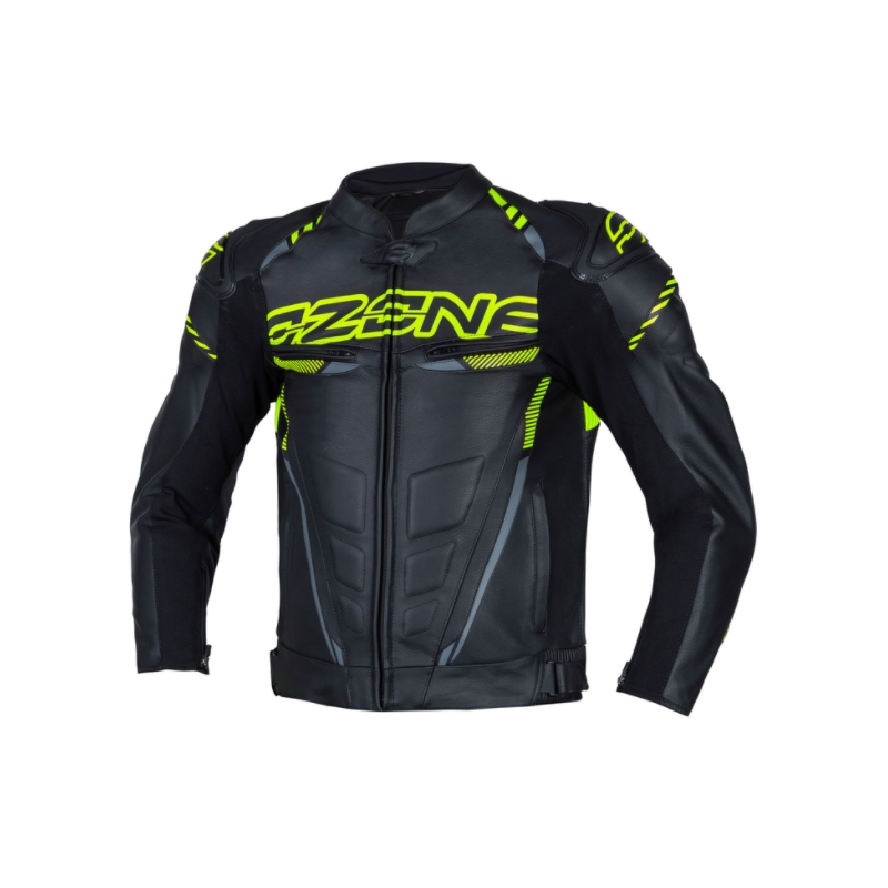 Geacă de motocicletă Ozone RS600 negru-galben-fluo