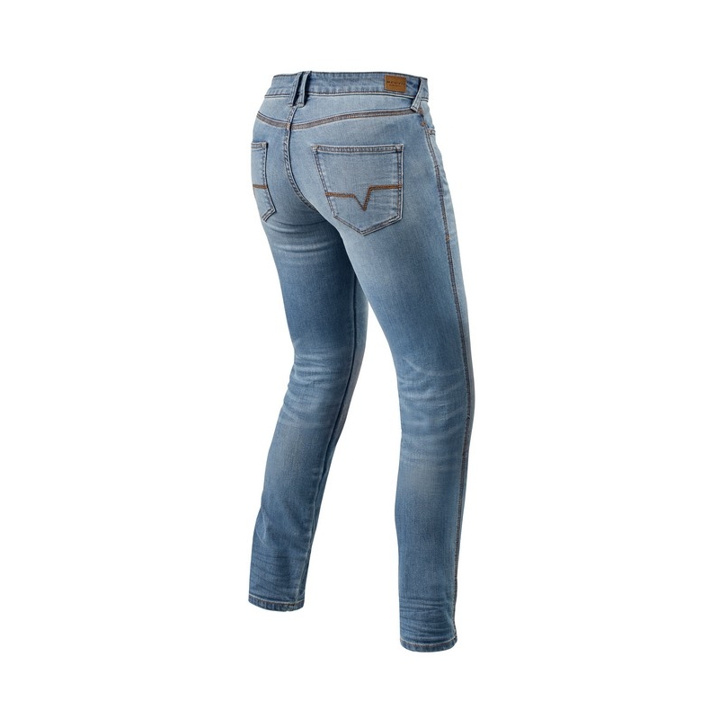 Blugi Revit Shelby albastru deschis pentru femei Revit Shelby pentru motociclete lichidare