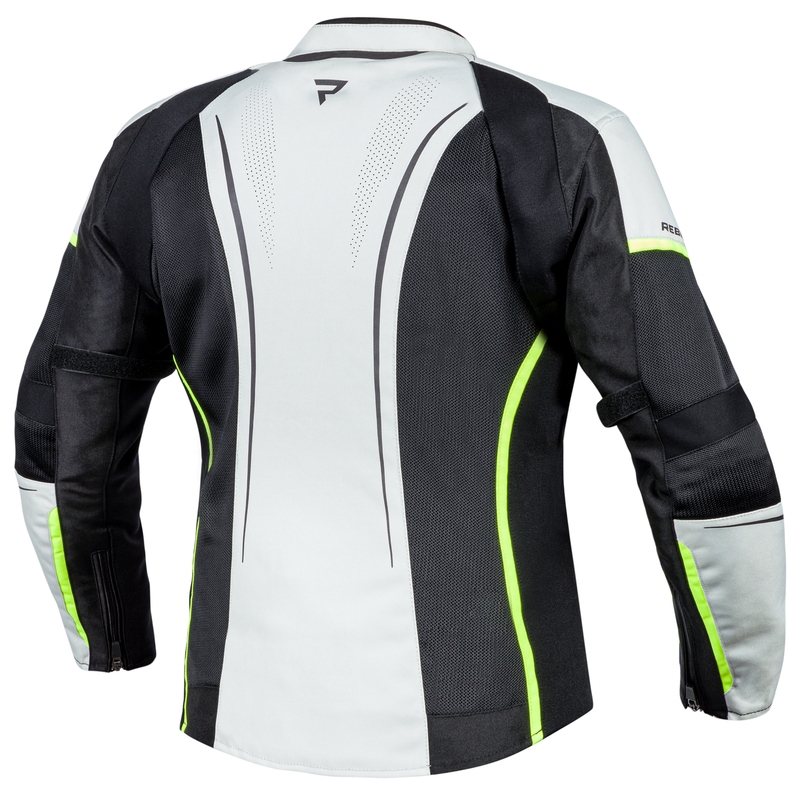Jachetă de motocicletă pentru femei Rebelhorn Flux Black-Grey