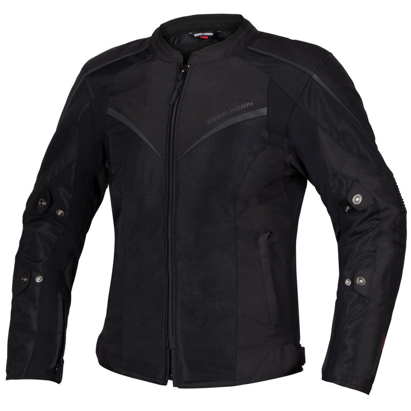 Jacheta de motociclete Rebelhorn Rebelhorn Hiflow IV negru negru výprodej lichidare