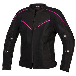Jachetă de motocicletă Rebelhorn Hiflow IV Black-Fluo Pink pentru femei
