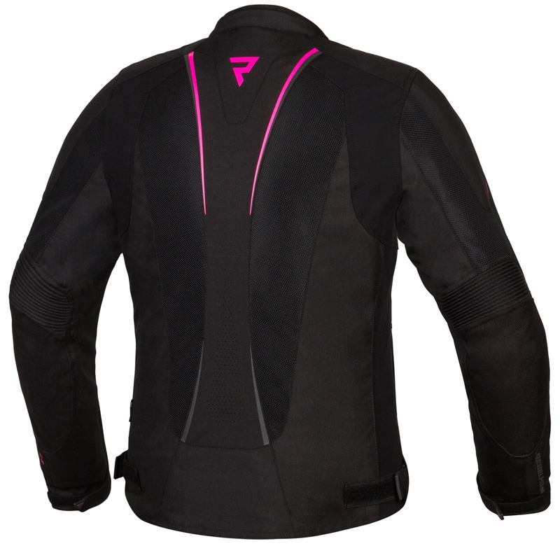 Jachetă de motocicletă Rebelhorn Hiflow IV Black-Fluo Pink pentru femei lichidare