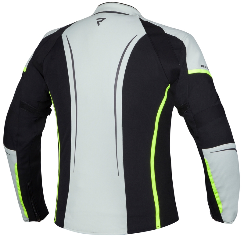 Jacheta de motocicletă pentru femei Rebelhorn Luna Black-Gray-Fluo Yellow Vânzare lichidare