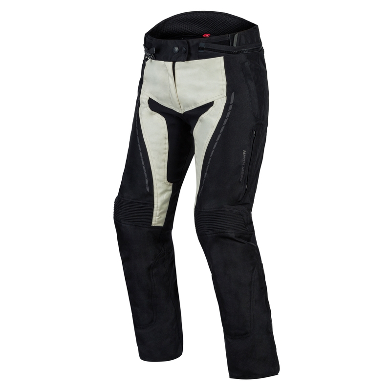 Pantaloni moto pentru femei Rebelhorn Hiker III negru-gri lichidare