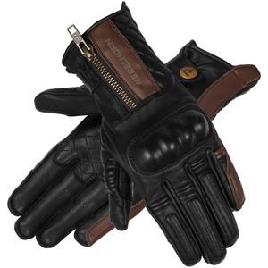 Mănuși de motocicletă pentru femei Rebelhorn Hunter negru și maro lichidare výprodej