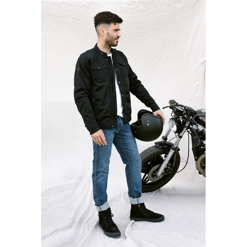 Jachetă pentru motociclete BROGER California negru lichidare