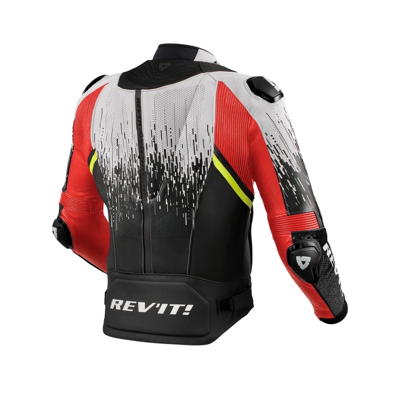 Revit Quantum 2 Pro Air Black-White-Fluo Red Jacheta de motocicletă Revit Quantum 2 Pro Air Black-White-Fluo Red lichidare