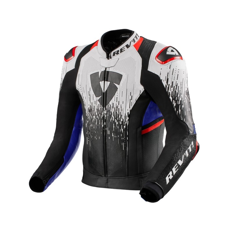 Jachetă pentru motociclete Revit Quantum 2 Pro Air negru, alb și albastru lichidare