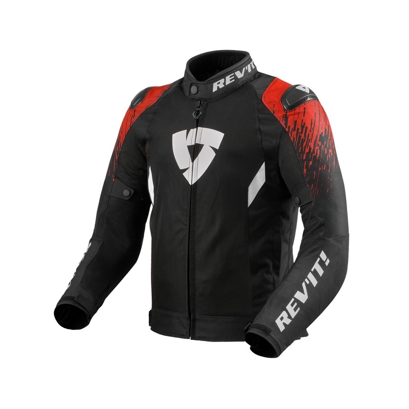 Revit Quantum 2 Air negru/roșu Jachetă de motocicletă Revit Quantum 2 Air negru/roșu lichidare