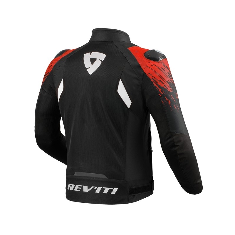 Revit Quantum 2 Air negru/roșu Jachetă de motocicletă Revit Quantum 2 Air negru/roșu lichidare