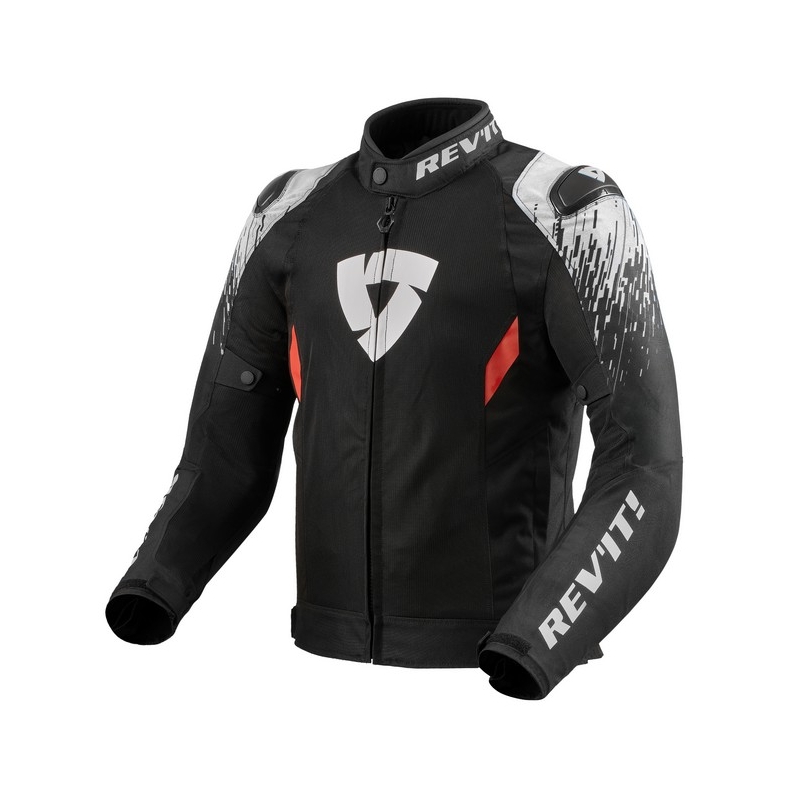 Revit Quantum 2 Air jachetă de motocicletă albă și neagră lichidare