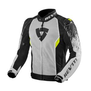 Jachetă pentru motociclete Revit Quantum 2 Air alb-negru