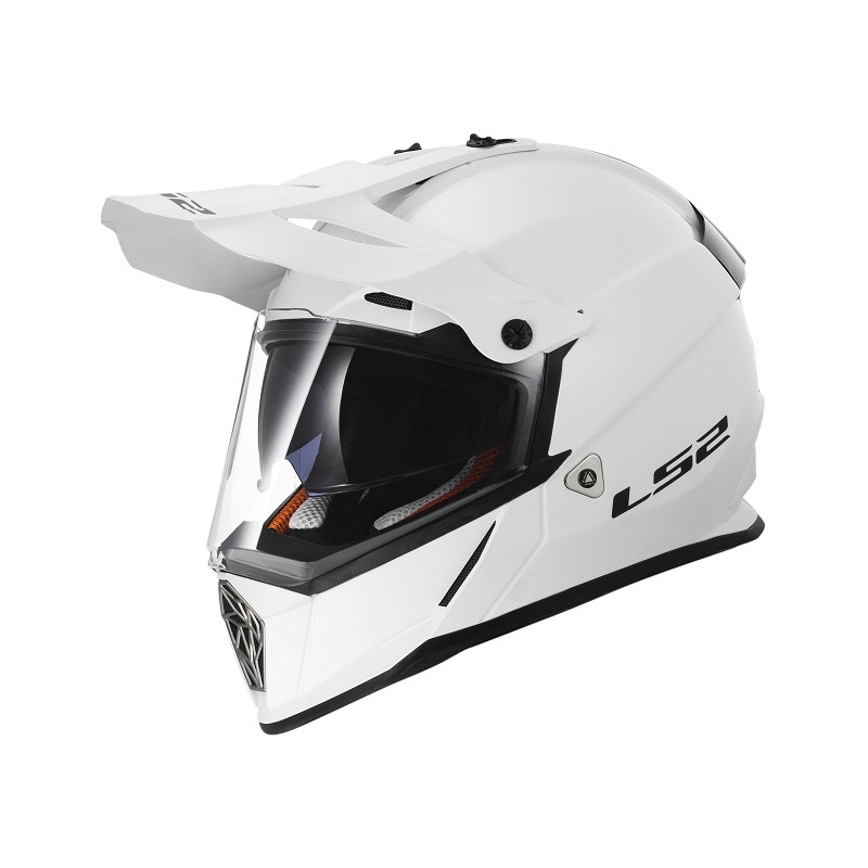 Cască de enduro LS2 MX436 Pioneer alb