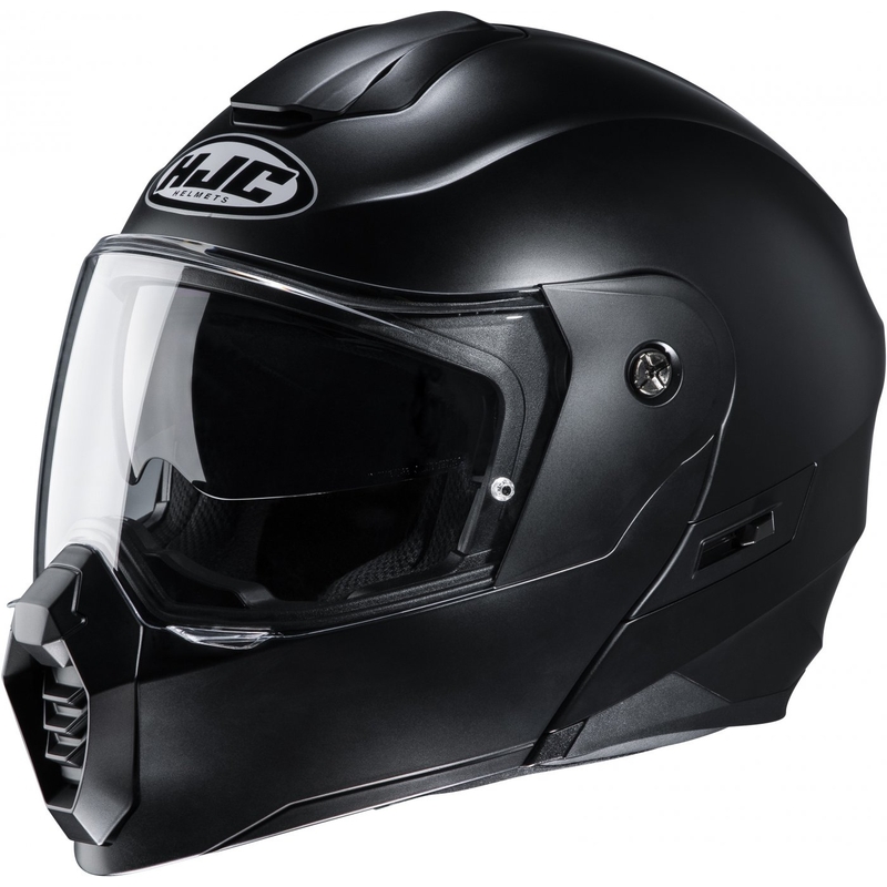 Cască de motociclist HJC C80 neagră mată flip-up lichidare