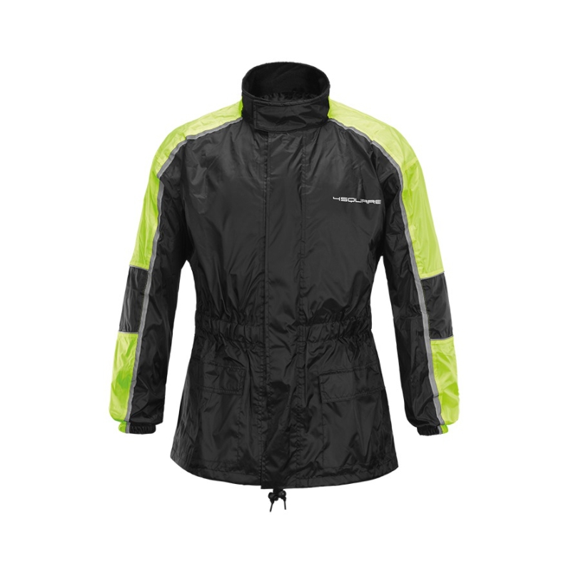 Geacă de ploaie Moto 4SQUARE Drop negru-galben-fluo lichidare