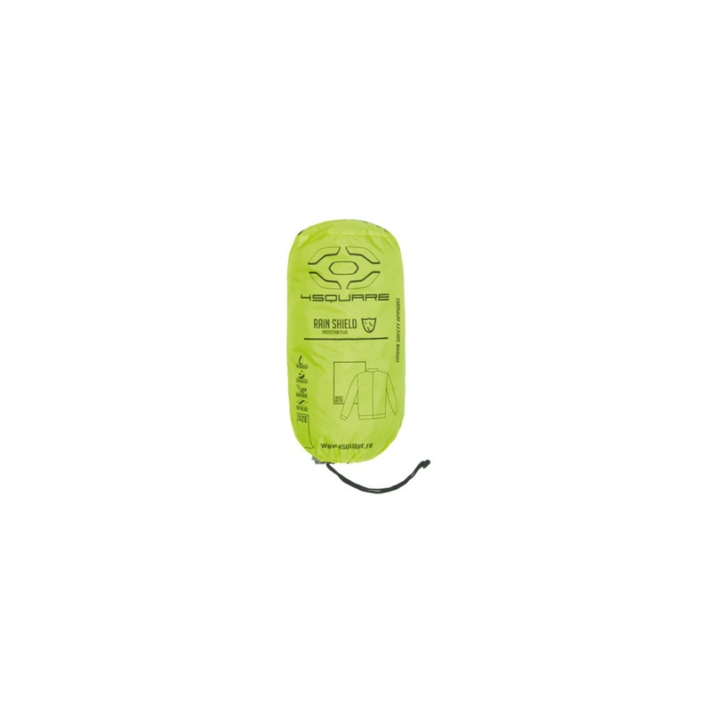 Geacă de ploaie Moto 4SQUARE Drop negru-galben-fluo lichidare
