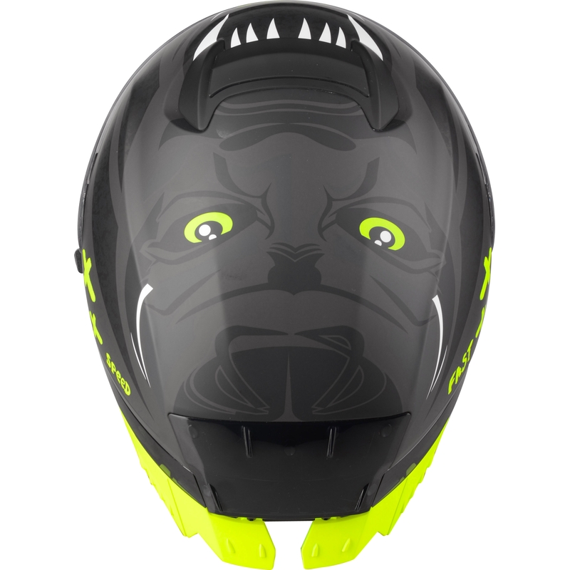 Cască integrală pentru motociclete Lazer Rafale SR Ride Oni gri-alb-alb-galben-fluo lichidare