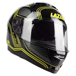 Cască integrală pentru motociclete Lazer Rafale EVO Darkside negru-gri-fluo-galben