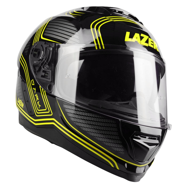 Cască integrală pentru motociclete Lazer Rafale EVO Darkside negru-gri-fluo-galben lichidare