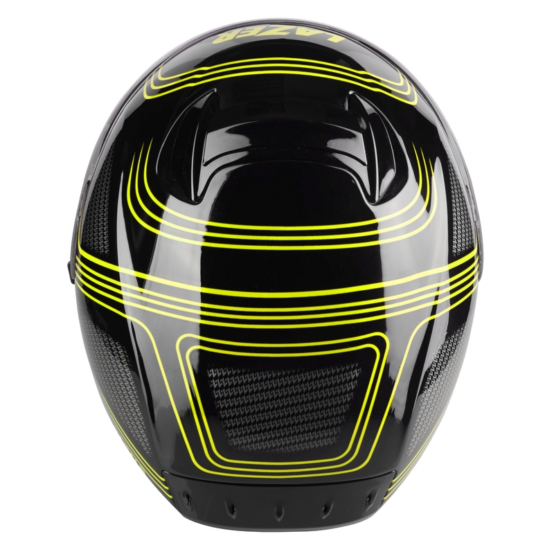Cască integrală pentru motociclete Lazer Rafale EVO Darkside negru-gri-fluo-galben lichidare