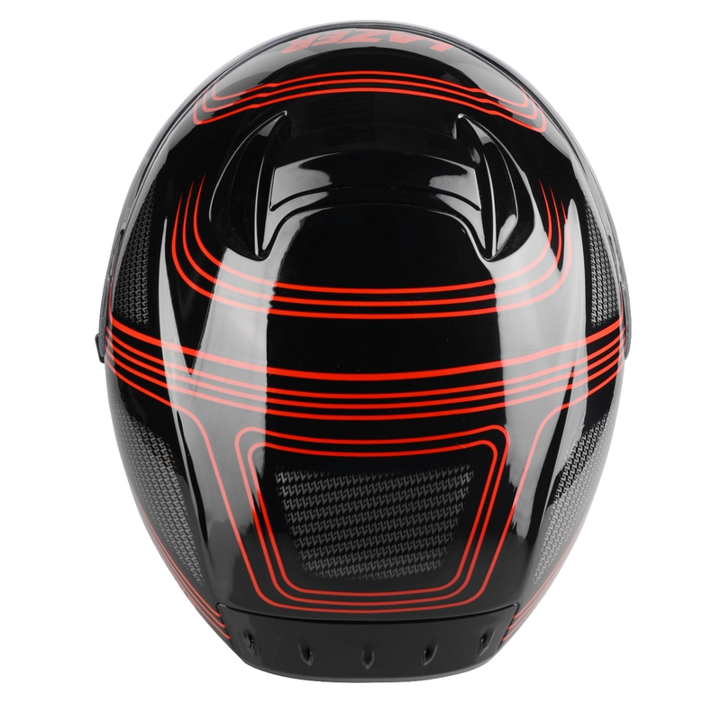 Cască integrală de motocicletă Lazer Rafale Darkside negru-gri-roșu-roșu