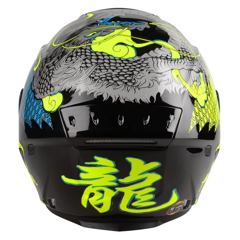 Cască de motocicletă deschisă Lazer Tango S Z-Line Dragon negru-galben-fluo