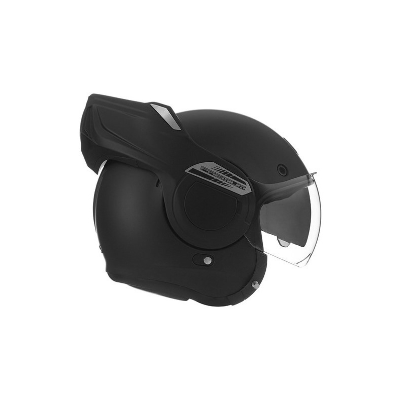 Cască de motocicletă NOX PREMIUM Stratos flip-up neagră mată