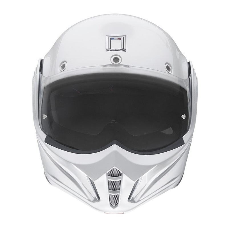 Cască de motocicletă pliabilă NOX PREMIUM Stratos alb