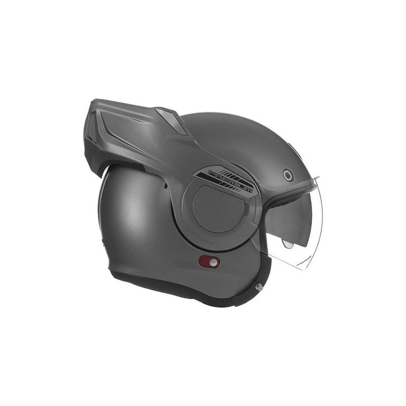 Cască de motocicletă pliabilă NOX PREMIUM Stratos argint mat