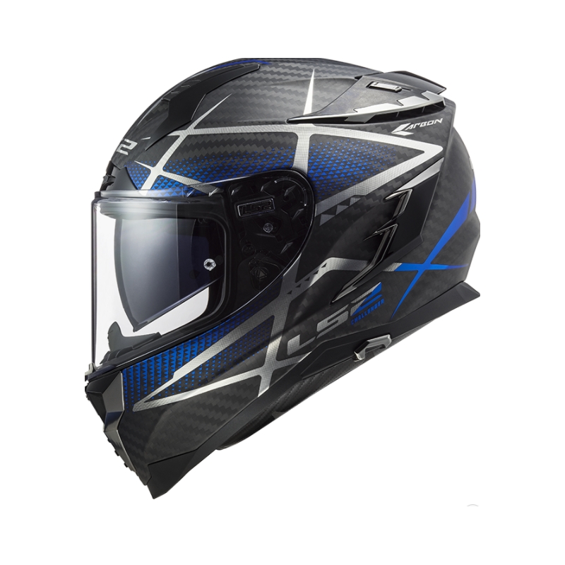 Cască de motocicletă integrală LS2 FF327 Challenger C Konic negru-gri-albastru lichidare