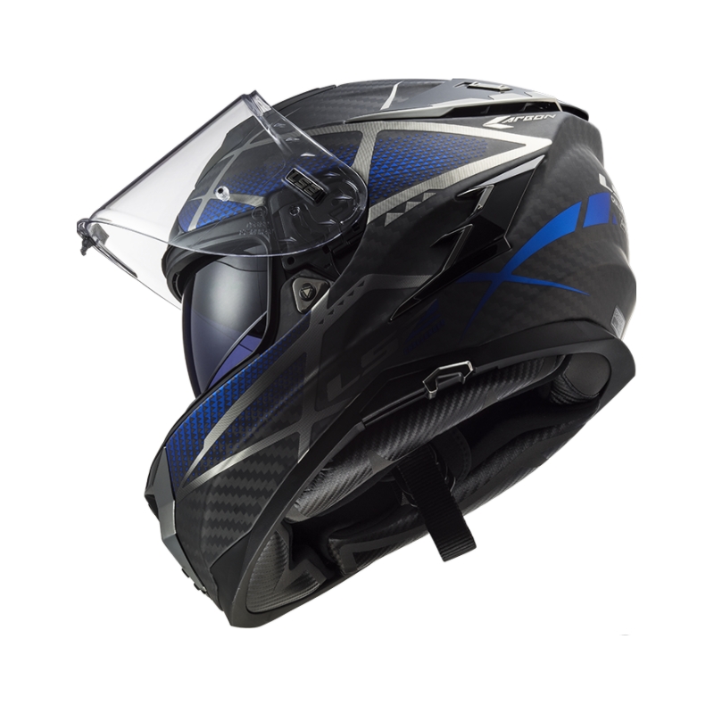 Cască de motocicletă integrală LS2 FF327 Challenger C Konic negru-gri-albastru lichidare