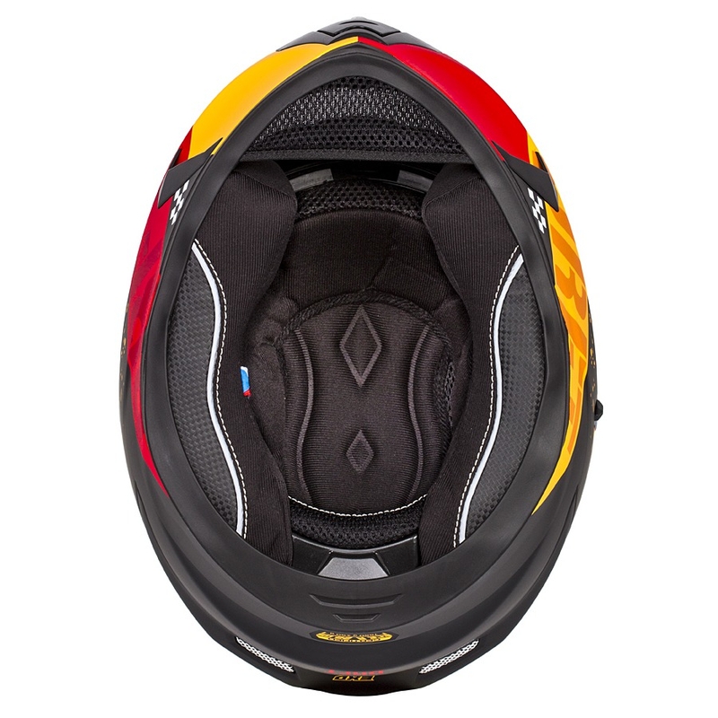 Cască de motocicletă integrală Cassida Integral 3.0 DRFT portocaliu-roșu-fluo