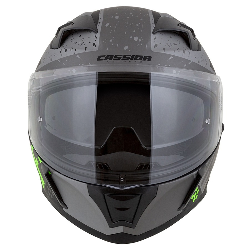 Cască de motocicletă Integral Cassida Integral 3.0 DRFT mată gri-negru-verde