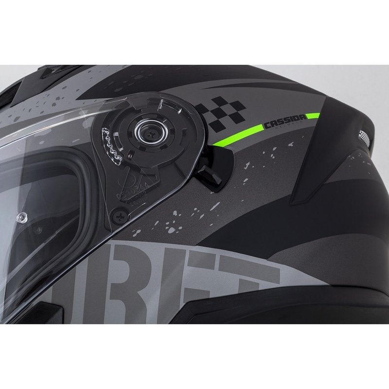 Cască de motocicletă Integral Cassida Integral 3.0 DRFT mată gri-negru-verde