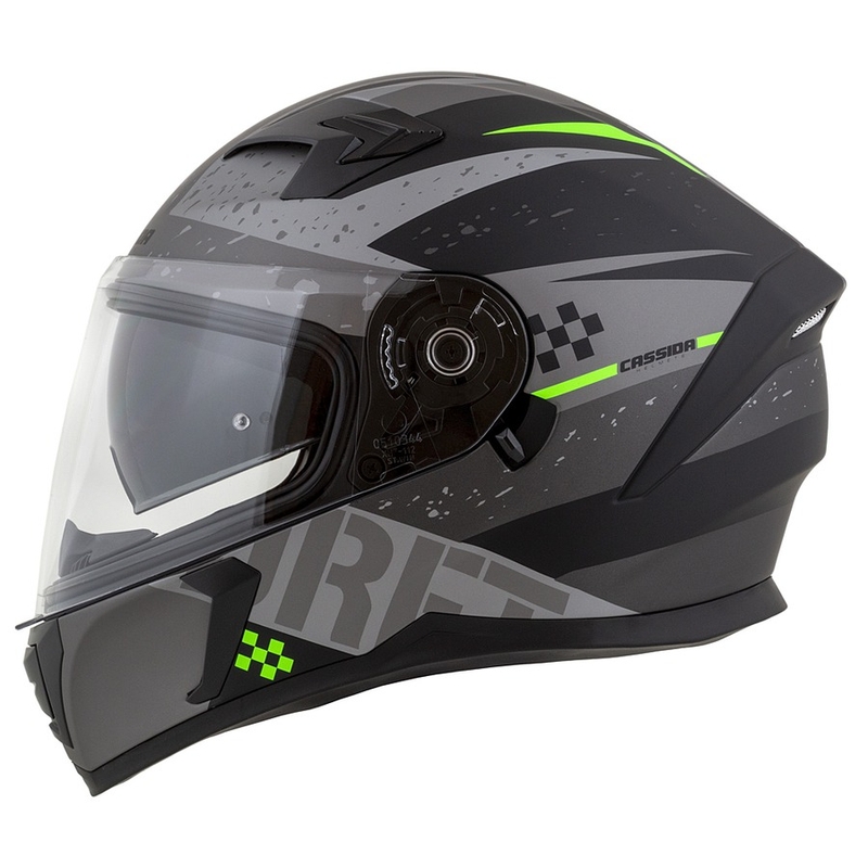 Cască de motocicletă Integral Cassida Integral 3.0 DRFT mată gri-negru-verde