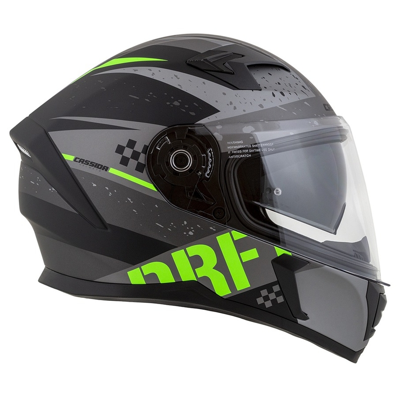 Cască de motocicletă Integral Cassida Integral 3.0 DRFT mată gri-negru-verde