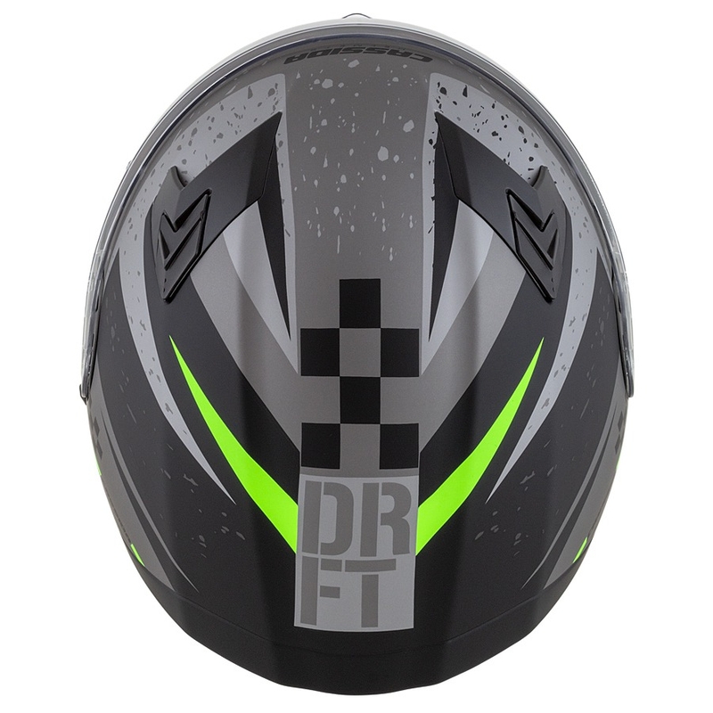 Cască de motocicletă Integral Cassida Integral 3.0 DRFT mată gri-negru-verde